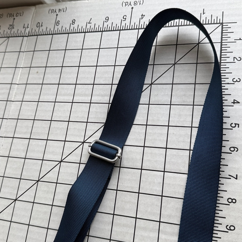 Baggallini Blue Nylon Crossbody Bag | Lightweight Travel Purse | Zip Pockets - Picture 8 of 11